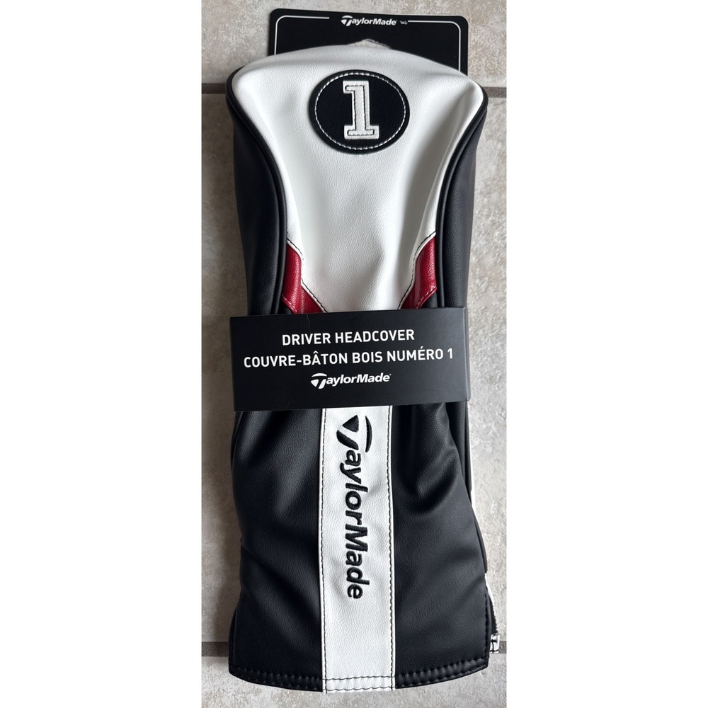 TaylorMade Golf TM17 Driver Black/Red/White Headcover New